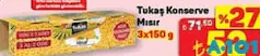 TUKAŞ KONSERVE MISIR 3X150 G